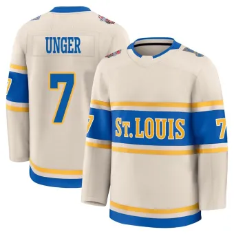 Men's Garry Unger St. Louis Blues 2025 Winter Classic Jersey - Cream Premium