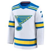 Men's Garry Unger St. Louis Blues Away 2025 Jersey - White Premium