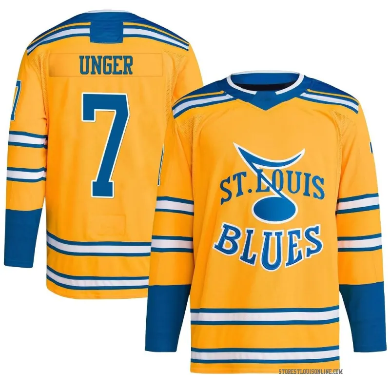 Men's Garry Unger St. Louis Blues Reverse Retro 2.0 Jersey - Yellow Authentic