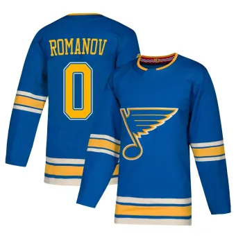 Men's Georgi Romanov St. Louis Blues Alternate Jersey - Blue Authentic