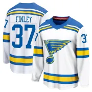 Men's Jack Finley St. Louis Blues Away 2025 Jersey - White Breakaway