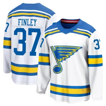 Men's Jack Finley St. Louis Blues Away 2025 Jersey - White Breakaway