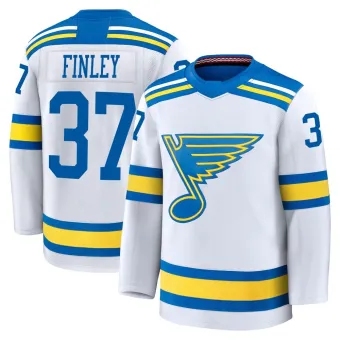 Men's Jack Finley St. Louis Blues Away 2025 Jersey - White Premium