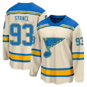 Men's Jakub Stancl St. Louis Blues 2022 Winter Classic Jersey - Cream Breakaway
