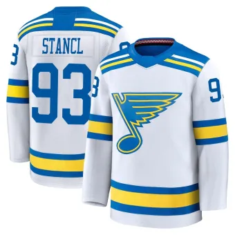 Men's Jakub Stancl St. Louis Blues Away 2025 Jersey - White Premium