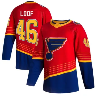 Men's Leo Loof St. Louis Blues 2020/21 Reverse Retro Jersey - Red Authentic