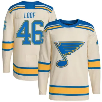 Men's Leo Loof St. Louis Blues 2022 Winter Classic Player Jersey - Cream Authentic