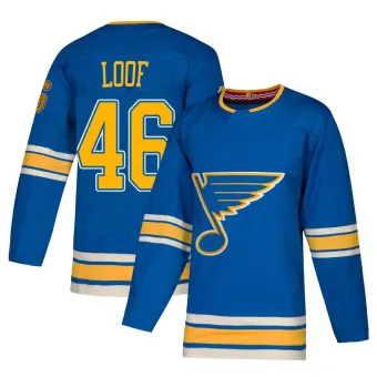 Men's Leo Loof St. Louis Blues Alternate Jersey - Blue Authentic