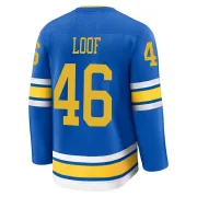 Men's Leo Loof St. Louis Blues Home 2025 Jersey - Blue Premium