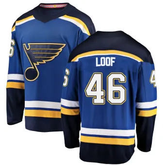Men's Leo Loof St. Louis Blues Home Jersey - Blue Breakaway