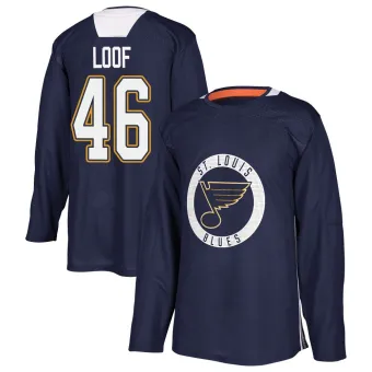 Men's Leo Loof St. Louis Blues Practice Jersey - Blue Authentic