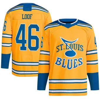 Men's Leo Loof St. Louis Blues Reverse Retro 2.0 Jersey - Yellow Authentic