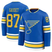 Men's Marc-Andre Gaudet St. Louis Blues Home 2025 Jersey - Blue Premium