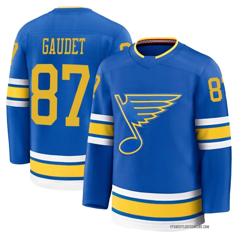 Men's Marc-Andre Gaudet St. Louis Blues Home 2025 Jersey - Blue Premium