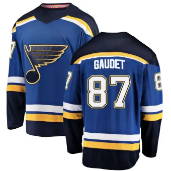 Men's Marc-Andre Gaudet St. Louis Blues Home Jersey - Blue Breakaway