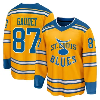 Men's Marc-Andre Gaudet St. Louis Blues Special Edition 2.0 Jersey - Yellow Breakaway