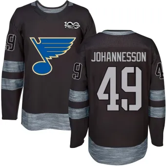 Men's Samuel Johannesson St. Louis Blues 1917-2017 100th Anniversary Jersey - Black Authentic