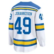 Men's Samuel Johannesson St. Louis Blues Away 2025 Jersey - White Breakaway