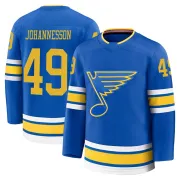 Men's Samuel Johannesson St. Louis Blues Home 2025 Jersey - Blue Premium