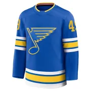 Men's Samuel Johannesson St. Louis Blues Home 2025 Jersey - Blue Premium