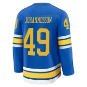 Men's Samuel Johannesson St. Louis Blues Home 2025 Jersey - Blue Premium