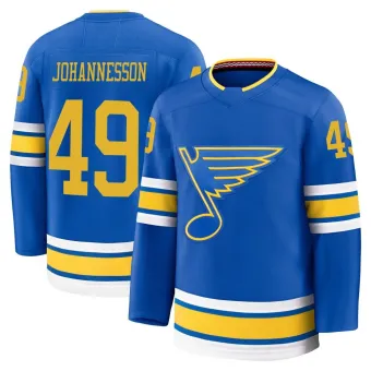 Men's Samuel Johannesson St. Louis Blues Home 2025 Jersey - Blue Premium