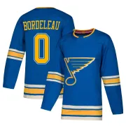 Men's Thomas Bordeleau St. Louis Blues Alternate Jersey - Blue Authentic