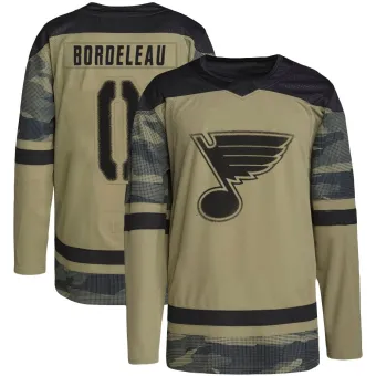 Men's Thomas Bordeleau St. Louis Blues Military Appreciation Practice Jersey - Camo Authentic