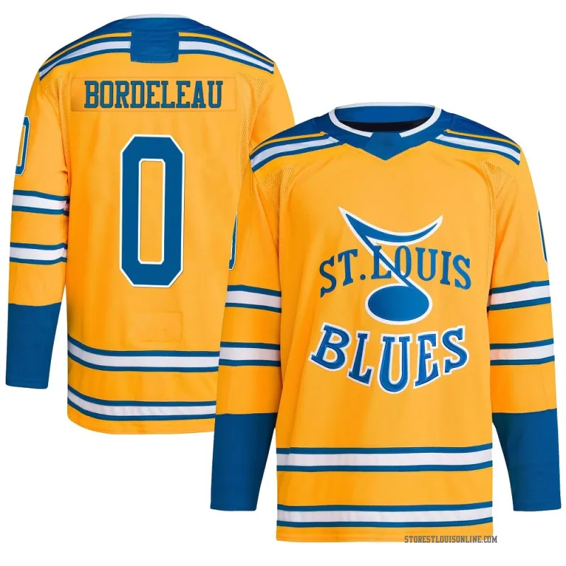 Men's Thomas Bordeleau St. Louis Blues Reverse Retro 2.0 Jersey - Yellow Authentic