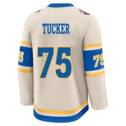 Men's Tyler Tucker St. Louis Blues 2025 Winter Classic Jersey - Cream Premium