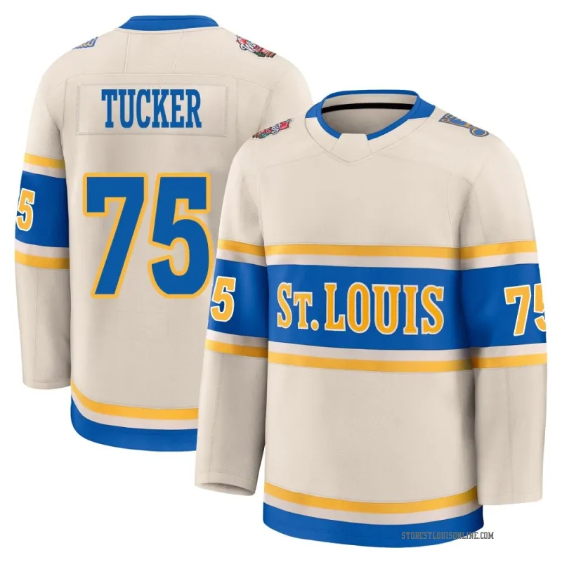 Men's Tyler Tucker St. Louis Blues 2025 Winter Classic Jersey - Cream Premium