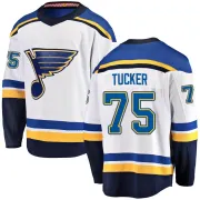 Men's Tyler Tucker St. Louis Blues Away Jersey - White Breakaway