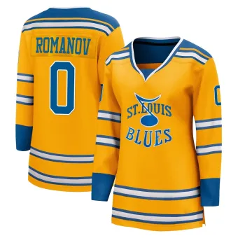 Women's Georgi Romanov St. Louis Blues Special Edition 2.0 Jersey - Yellow Breakaway