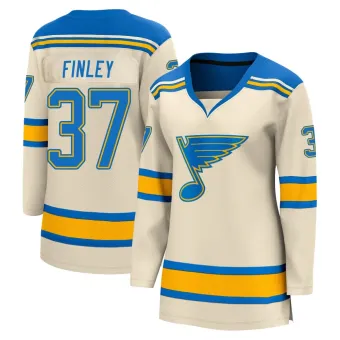 Women's Jack Finley St. Louis Blues 2022 Winter Classic Jersey - Cream Breakaway