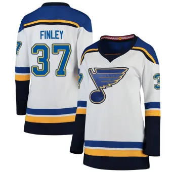 Women's Jack Finley St. Louis Blues Away Jersey - White Breakaway