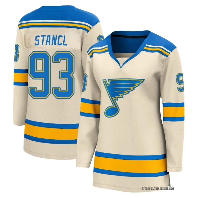 Women's Jakub Stancl St. Louis Blues 2022 Winter Classic Jersey - Cream Breakaway