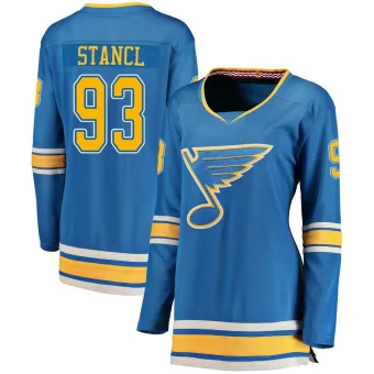 Women's Jakub Stancl St. Louis Blues Alternate Jersey - Blue Breakaway