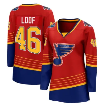 Women's Leo Loof St. Louis Blues 2020/21 Special Edition Jersey - Red Breakaway