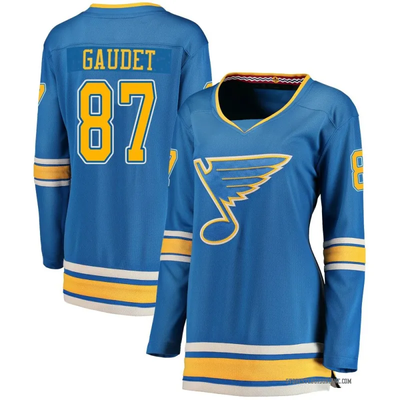 Women's Marc-Andre Gaudet St. Louis Blues Alternate Jersey - Blue Breakaway
