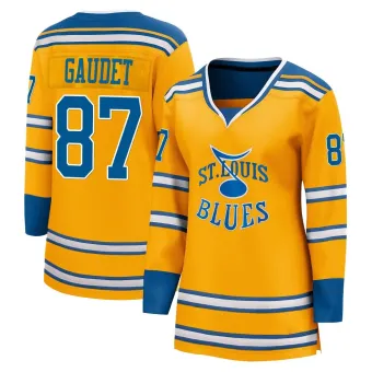 Women's Marc-Andre Gaudet St. Louis Blues Special Edition 2.0 Jersey - Yellow Breakaway