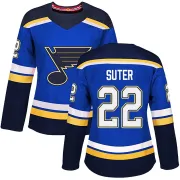 Women's Ryan Suter St. Louis Blues Home Jersey - Blue Authentic