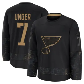 Youth Garry Unger St. Louis Blues 2024 Military Appreciation Practice Jersey - Black Premium
