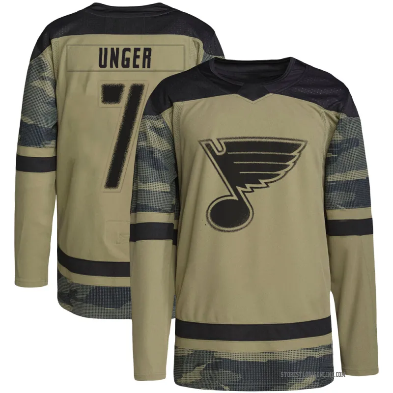 Youth Garry Unger St. Louis Blues Military Appreciation Practice Jersey - Camo Authentic