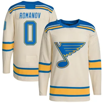 Youth Georgi Romanov St. Louis Blues 2022 Winter Classic Player Jersey - Cream Authentic