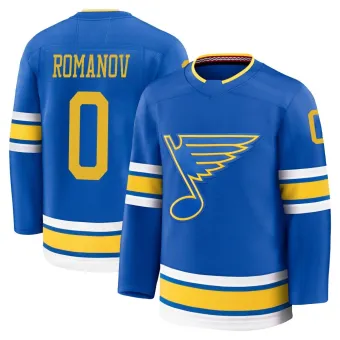 Youth Georgi Romanov St. Louis Blues Home 2025 Jersey - Blue Premium