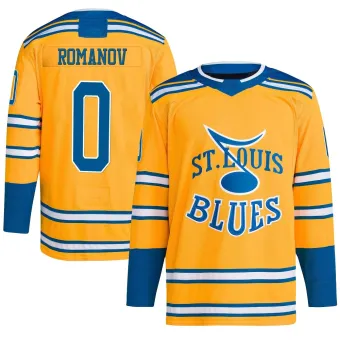 Youth Georgi Romanov St. Louis Blues Reverse Retro 2.0 Jersey - Yellow Authentic