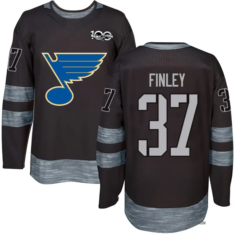Youth Jack Finley St. Louis Blues 1917-2017 100th Anniversary Jersey - Black Authentic