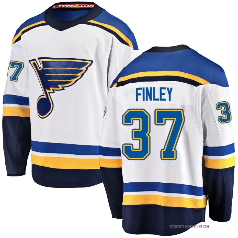 Youth Jack Finley St. Louis Blues Away Jersey - White Breakaway