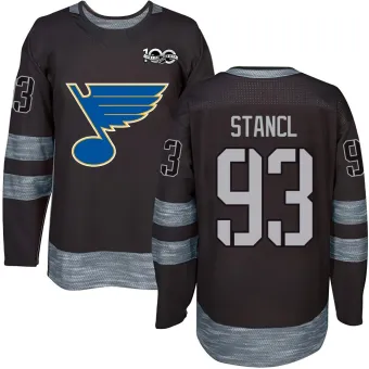 Youth Jakub Stancl St. Louis Blues 1917-2017 100th Anniversary Jersey - Black Authentic