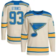 Youth Jakub Stancl St. Louis Blues 2022 Winter Classic Player Jersey - Cream Authentic
